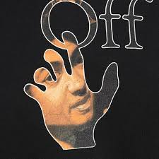 Off-White Men's Caravaggio Hand Abbey Stone Crewneck Sweatshirt Black