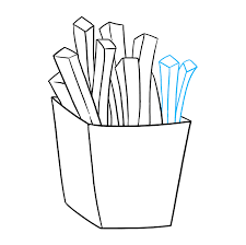 How To Draw French Fries Really Easy Drawing Tutorial how to draw french fries really easy