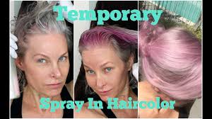 Temporary Spray In Hair Color Pink Youtube