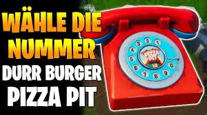 Fortnite dial the durr burger number and dial the pizza pit number on the big telephones could be some of the most popular fortnite week 8 challenges. Fortnite Wahle Die Nummer Von Durrr Burger Pizza Pit Am Grossen Telefon Season 8 Woche 8 Youtube