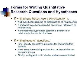 For example, many market research studies use scales that assign a numerical value to each response. Writing A Research Question And Hypothesis Differences