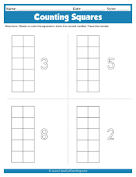 Counting Squares Worksheets Counting Worksheets Have Fun Teaching Teaching Counting