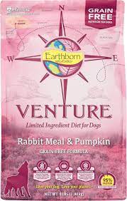 Earthborn Holistic Venture Rabbit Meal Pumpkin Limited Ingredient Diet Grain Free Dry Dog Food Chewy Dry Dog Food Dog Food Recipes Free Rabbits