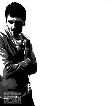 Man Thinking Vector Illustrator Flat Design Graphic Design Deep Thought Daydreaming Black White A Sym Art Design Black And White Cool Designs