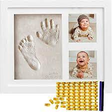Baby Handprint Kit Footprint Kit Free Date Name Stamp For Newborn Girls And Boys Unique