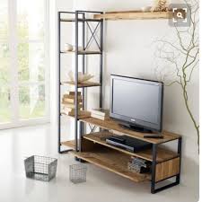 Diy cara buat sendiri rak toko dari besi hollow model 3 untuk model pot dari besi sebaiknya di letakkan dekat dengan rumah agar tidak mudah rusak oleh suhu dan pengkeroposan dari besi itu sendiri. Jual Meja Tv Kayu Rangka Besi Kab Jepara Furniture Kayu Minimalis Tokopedia