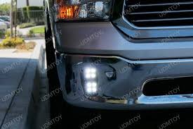 Dual Led Pod Light Fog Lamp Kit For 2013 18 Dodge Ram 1500 20w High Power Cree Led Cubes Foglight Location Mounting Brackets Wiring Harnesses Ram 1500 Dodge Ram 1500 Dodge Ram