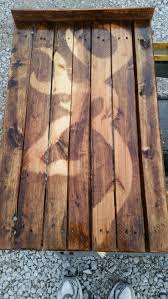 Pallet wood wall hanging.