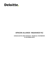 There was need for a company that was solution driven, providing bespoke products. African Alliance Insurance Company Plc Afrins Ng 2019 Annual Report Africanfinancials