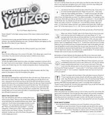 Yahtzee rules and scoring this is a single player yahtzee game. Power Yahtzee Rules Winning Moves