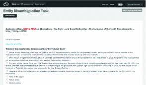 It group is part of blackrock expert services group. Crowdsourcing Named Entity Recognition And Entity Linking Corpora Springerlink