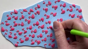 Polymer clay slab with flowers pattern, unbaked raw & fresh to cut, diy polymer clay petal canes slab veneers, handmade fimo by ronit golan ronitgolan 5 out of 5 stars (2,548) sale price $12.32 $ 12.32 $ 17.60 original price $17.60 (30% off. Flamingo Polymer Clay Slab Melvellous Earrings Handmade Youtube