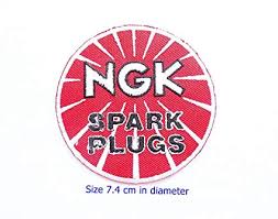 Ngk Spark Plugs Car Moto Gp Motorcorss Racing Biker Logo Motorcycle Boots Helmets Patch Sew Iron On Jacket Cap Vest Badge Sign