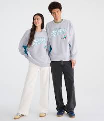 Miami Dolphins Colorblock Crew Sweatshirt - Aeropostale
