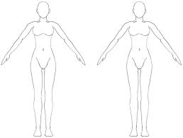 This blank human body template provides the outline of male and female body. Free Blank Body Download Free Clip Art Free Clip Art On Inside Blank Body Map Template Free Clip Art Body Diagram Body Shape Sketch