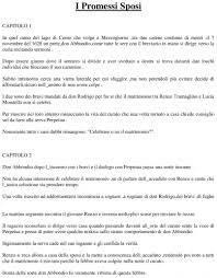 Analisi, trama, significato, personaggi e i promessi sposi sono il primo romanzo della letteratura italiana. I Promessi Sposi Riassunto Per Capitoli Docu Plus