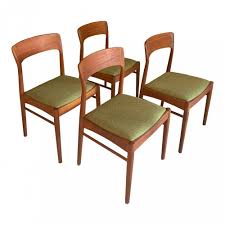 For Sale Set Of 4 Dining Chairs By Kai Kristiansen For Korup Stolefabrik 4 Dining Chairs Dining Chairs Chair
