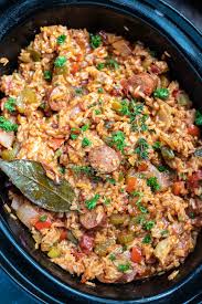 Chicken And Sausage Slow Cooker Jambalaya Recipe Slow Cooker Jambalaya Sausage Slow Cooker Jambalaya Recipe