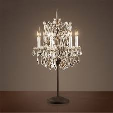 Crystal Candle Lamp Retro Simple Decorative Table Lamp Bedroom Living Room Decoration Lamp Amazon Com Lampade Industriali Lampade Illuminazione