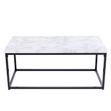This rectangle coffee table has a simple yet elegant design. Gymax Modern Rectangular Cocktail Coffee Table Metal Frame Living Room Furniture Walmart Canada