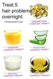 Homemade Overnight Split End Treatments All You Need To Repair The Frayed Ends And Improve The Qu Diy Hair Treatment Overnight Hair Mask Hair Mask For Dandruff