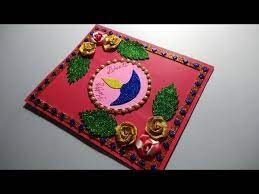 You can fully customize it with your name, message, quote and images. Diwali Card Easy Diwali Greeting Card Making For Kids School Competition Diwali Card Making Ideas