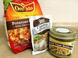 1 28oz Package Potatoes O Brien 1 Packet Country Gravy Mix 4 Tsp Chicken Base Or 32oz Chicken B Potato Soup Recipe Potato Soup Recipe Easy Potato Soup Easy