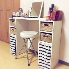 机 化粧品収納 ドレッサーもどき ドレッサー ひとり暮らし などのインテリア実例 2018 01 17 23 36 30 roomclip ルームクリップ インテリア 収納 収納 ドレッサー 部屋のdiy