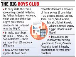 The big four accounting firms are deloitte, pricewaterhousecoopers (pwc), ernst & young (ey) and kpmg. Arthur Andersen Alive Again In 16 Countries Times Of India