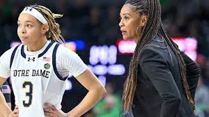 Hannah Hidalgo shuts down transfer rumors by posting selfie with Notre Dame  coach Niele Ivey