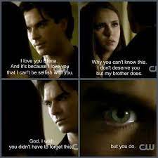 Where i have to go against every single thing that i believe in, again, 'cause i love you! Timeline Photos The Vampire Diaries Fans Facebook Vampire Diaries Vampire Diaries Quotes Vampire Diaries Funny