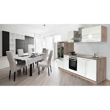 Respekta Kuchenzeile Kb270eswc 270 Cm Weiss Eiche Sagerau Nachbildung Glanzend Kaufen Bei Obi
