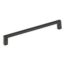 contemporary matte black cabinet pull