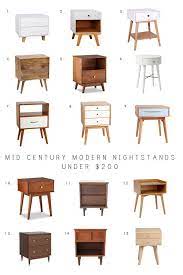 Mid Century Modern Nightstands Under 200 Brepurposed Mid Century Modern Nightstand Retro Home Decor Affordable Mid Century Modern