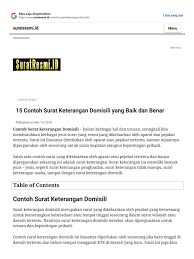 Pada umumnya sering di gunakan untuk kepentingan atau acara resmi baik itu untuk dinas, perseorangan, organisasi, sekolah, instansi. 15 Contoh Surat Keterangan Domisili Yang Baik Dan Benar Contoh Surat Resmi Pdf