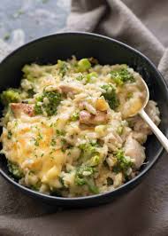 Pour into the prepared dish, then sprinkle with the remaining 1 cup of shredded cheese. One Pot Chicken Broccoli Rice Casserole Recipetin Eats