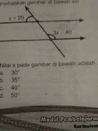 Check spelling or type a new query. Nilai X Pada Gambar Di Bawah Ini Adalah Brainly Co Id