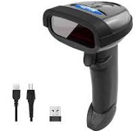 NETUM Wireless Barcode Scanner, 2 in 1 2.4G Wireless & USB Wired 1D Laser  Barcode Reader Handheld Bar Code Reader Cordless Rechargeable Bar Code ...