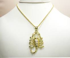 Please see photos for details. Buy 10k Solid Yellow Gold Scorpion Pendant Online At So Icy Jewelry