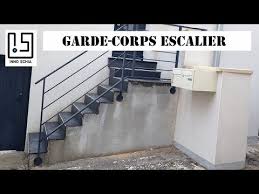 Comment fabriquer un garde corps en verre. Fabriquer Un Garde Corps Metallique Pour Un Escalier En Beton Deja Existant Youtube