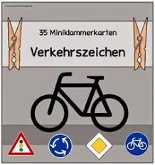 Ideenreise Miniklammerkarten Verkehrsschilder 35 Schilder Und Bedeutung Zum Doppelt Aus Verkehrserziehung Grundschule Fahrradprufung Grundschule Grundschule