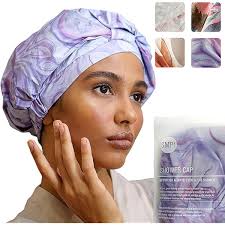 Amazon.com : Luxury Reusable Waterproof Shower Cap for Women