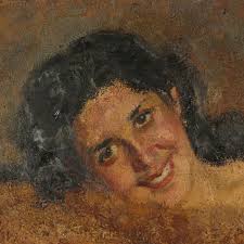 Angel Prada, Portrait of a female, Art, 20th Century, dimanoinmano.it