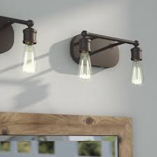 Espird 3 light bathroom vanity light fixtures black,rustic farmhouse vanity bar lighting over mirror modern industrial wall sconces lamp with cylinder glass shade 4.4 out of 5 stars 146 $69.99 $ 69. Birch Lane Devoe 2 Light Dimmable Vanity Light Farmhouse Vanity Lights Modern Farmhouse Lighting Vanity Lighting