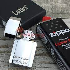 Isme Ozel Lotus Zippo Cakmak Parlak Gumus Hediye Rengi Lotus Hediyeler Parlak