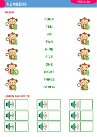 The Numbers Interactive And Downloadable Worksheet You Can Do The Exercises Online O English Worksheets For Kids Kids Math Worksheets English Lessons For Kids