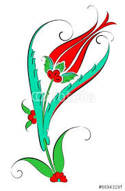 Vektorel Cini Motifi Lale Deseni Cizimi Stock Image And Royalty Free Vector Files On Fotolia Com Pi Flower Drawing Islamic Calligraphy Painting Turkish Art