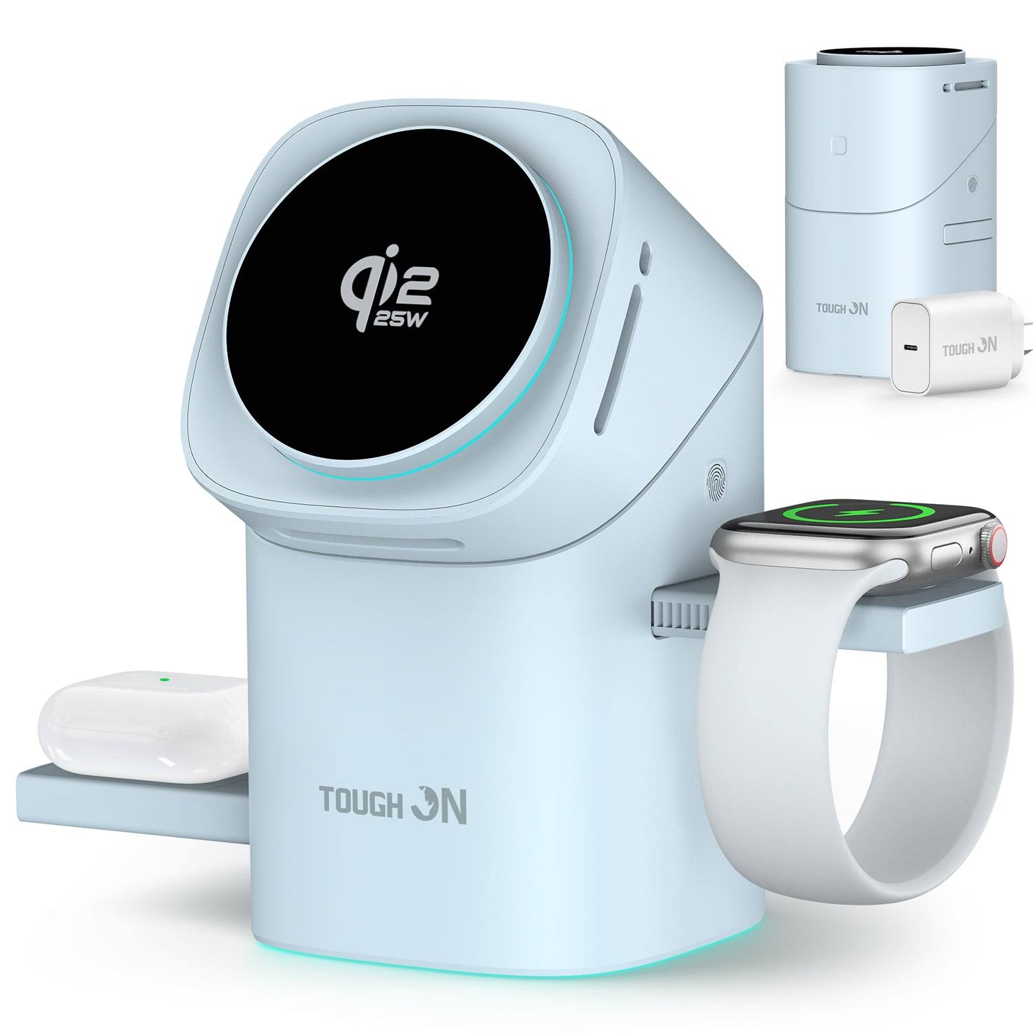Tough On MagPro Qi2 25W 3-in-1 Wireless Charger