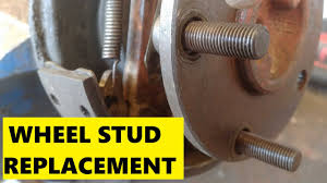 if the threads were stripped on the stud you removed, replace the lug nut, too. insert the stud and be sure the splines line up with the grooves the old stud made in the hole. Wheel Stud Removal And Installation No Problem At All Youtube