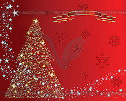 Oct 08, 2020 · the phrase merry christmas makes up the body of this modern printable christmas card. Red Christmas Card With Fir Tree Vector Clip Art